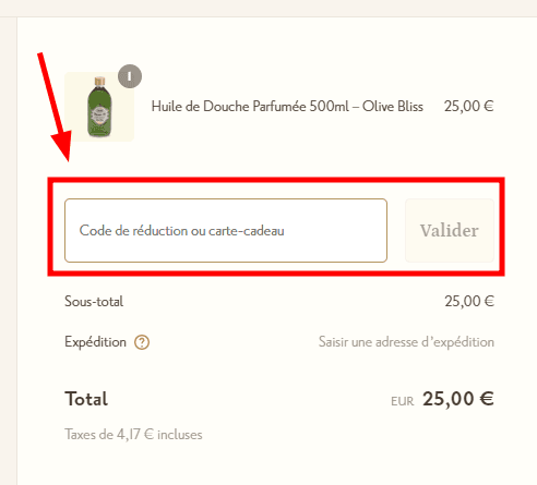 Comment utiliser un code promo sur Sabon