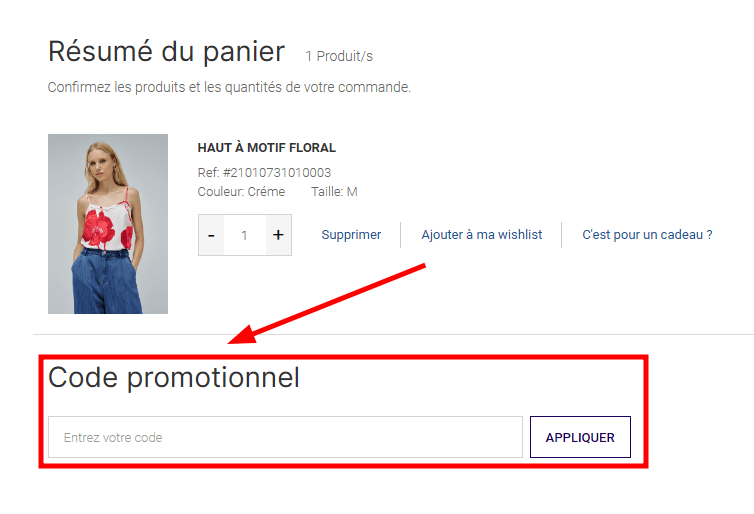 Comment activer un code promo sur Salsa jeans
