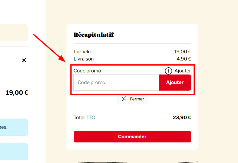 Comment utiliser un code promo sur Sauce piquante