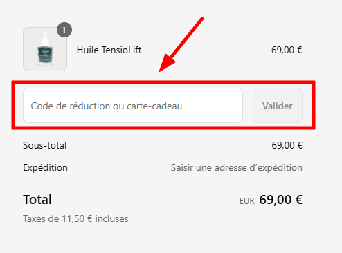 Comment utiliser un code promo sur Seasonly