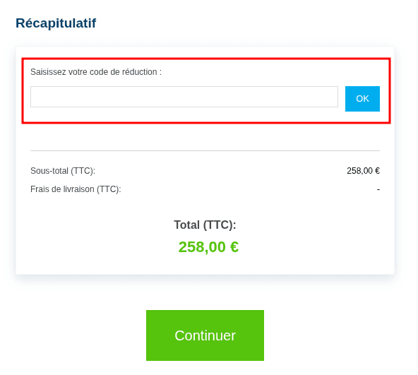 Comment appliquer un code promo sur Senetic