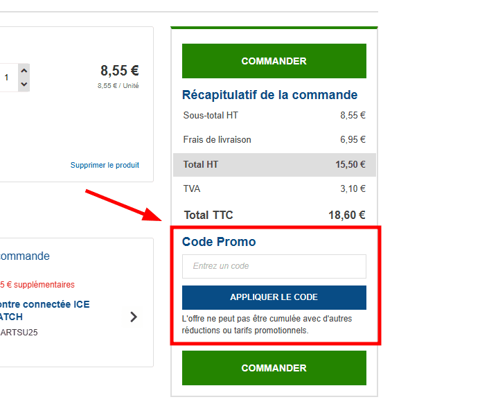 Comment utiliser un code promo sur Seton