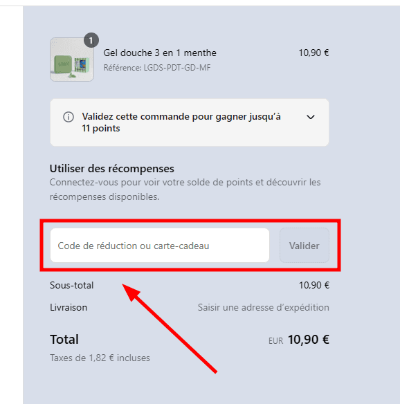 Comment activer un code promo sur Shilton