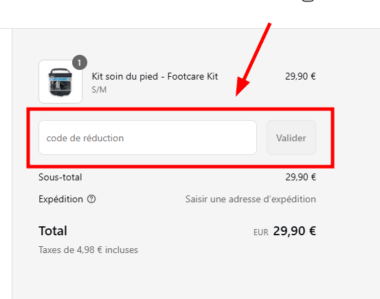 Comment appliquer un code promo sur Sidas