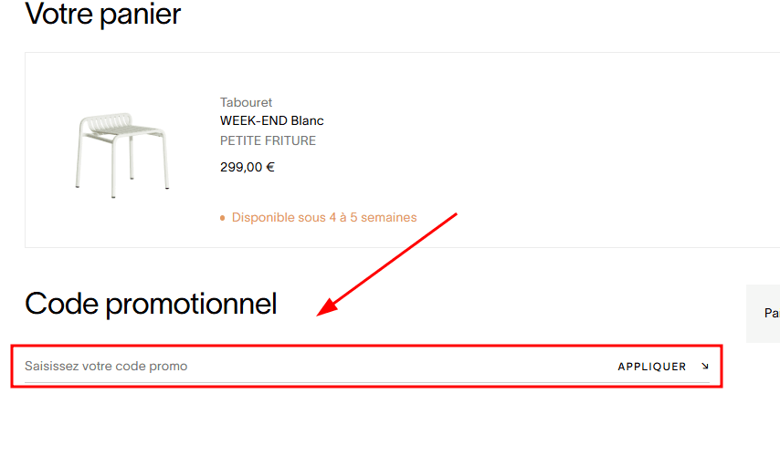 Comment appliquer un code promo sur Silvera eshop