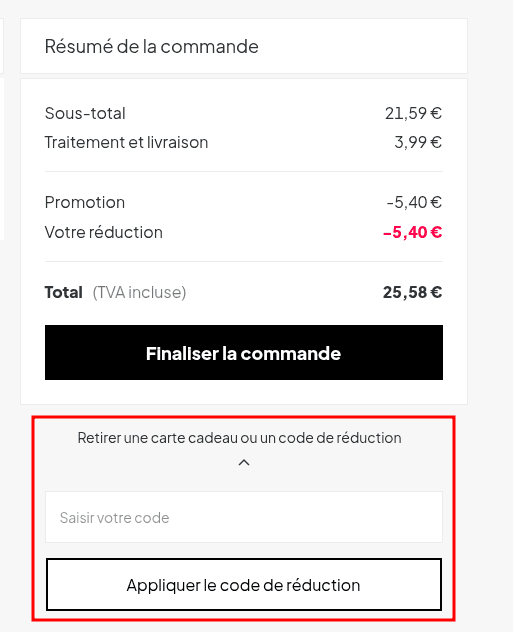 Comment utiliser un code promo sur Sinful