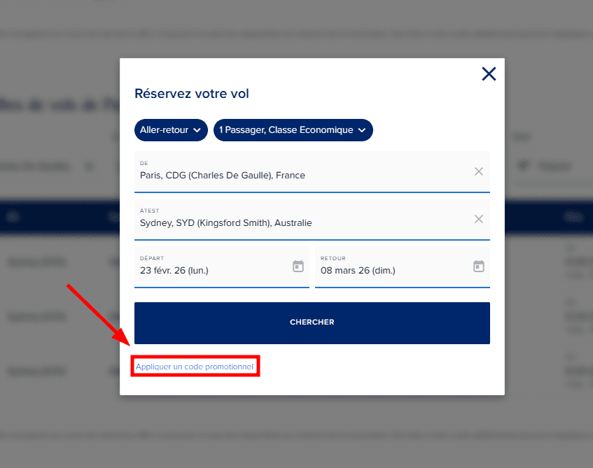 Comment utiliser un code promo sur Singapore Airlines