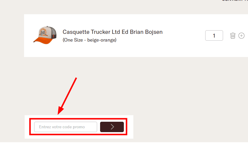Comment activer un code promo sur Stetson
