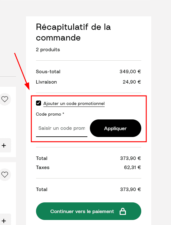 Comment activer un code promo sur Stokke