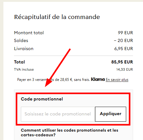 Comment activer un code promo sur Swarovski