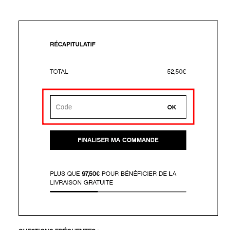 Comment utiliser un code promo sur Sweet Pants