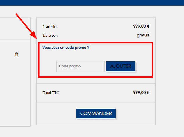 Comment utiliser un code promo sur Takanap