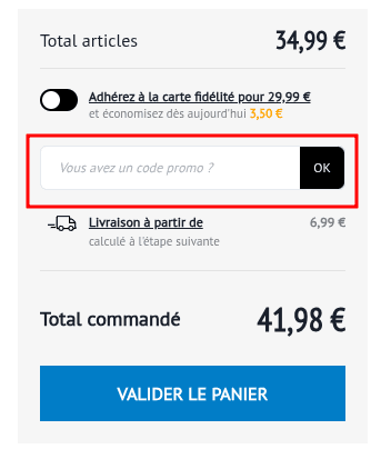 Comment appliquer un code promo sur Téléshopping