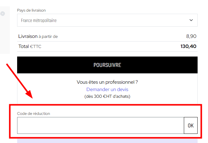 Comment utiliser un code promo sur The Cool Republic