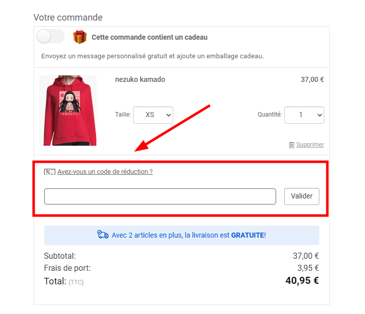 Comment utiliser un code promo sur Tostadora