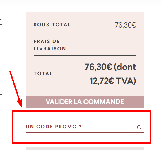 Comment appliquer un code promo sur Trois Fois Vin