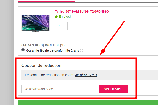 Comment utiliser un code promo sur Villatech