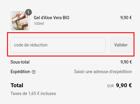 Comment appliquer un code promo sur WAAM Cosmetics