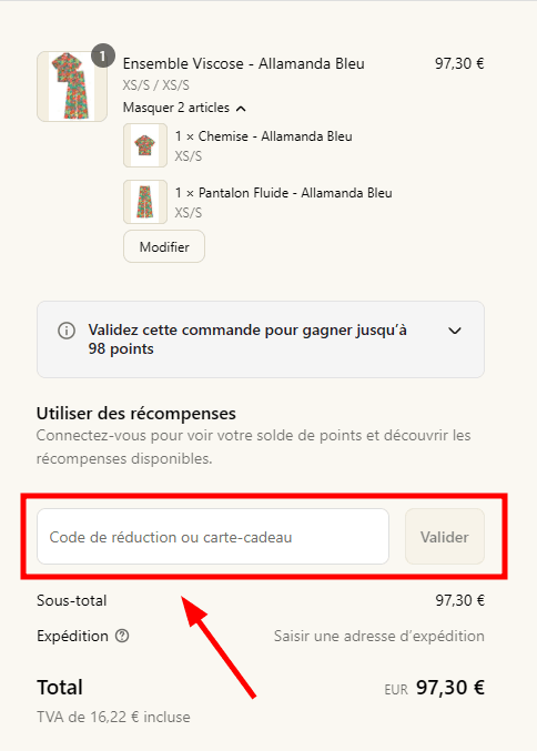 Comment utiliser un code promo sur We Are Jolies