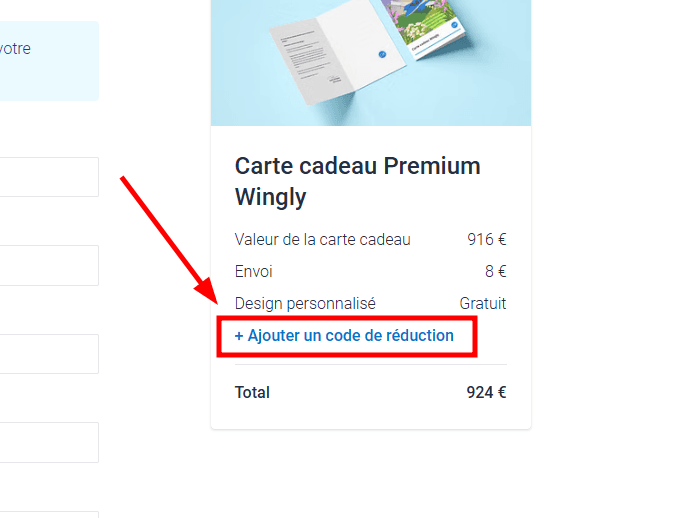Comment activer un code promo sur Wingly