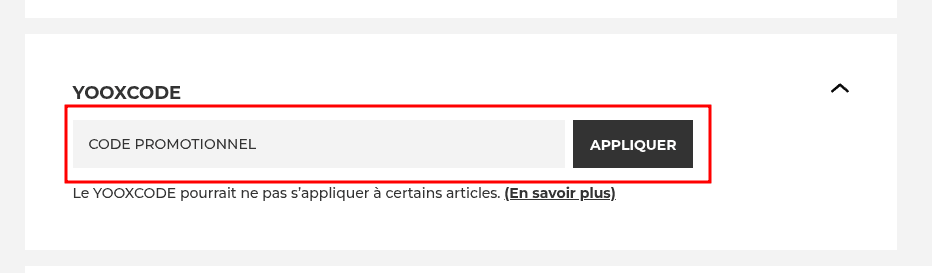 Comment utiliser un code promo sur Yoox