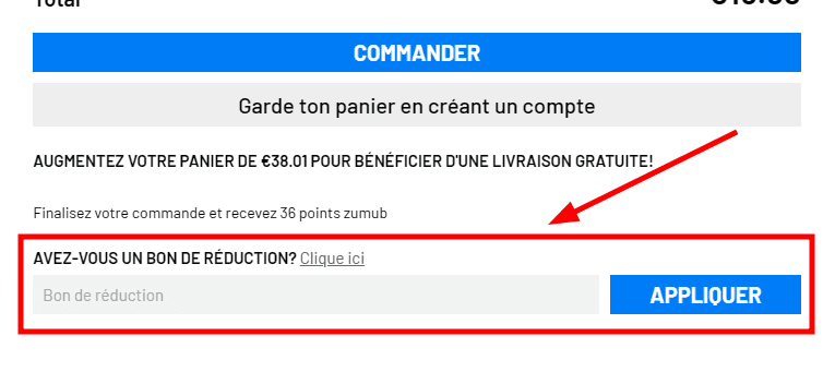 Comment utiliser un code promo sur Zumub