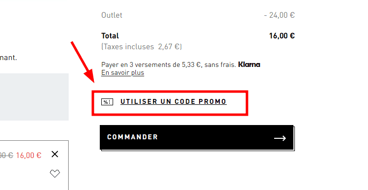 Comment appliquer un code promo sur Adidas