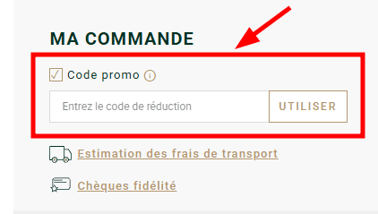Comment utiliser un code promo sur Bexley