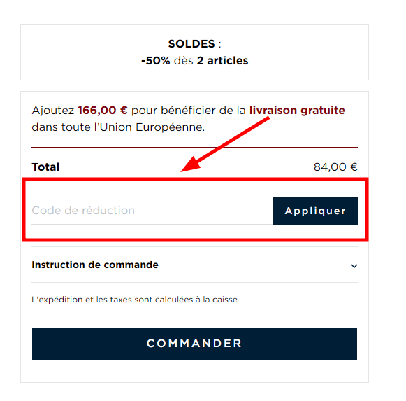 Comment utiliser un code promo sur Café Coton