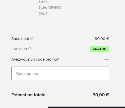Comment appliquer un code promo sur Converse