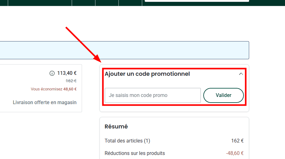 Comment utiliser un code promo sur Générale d'Optique