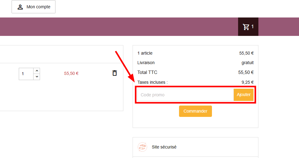 Comment appliquer un code promo sur Hibisway