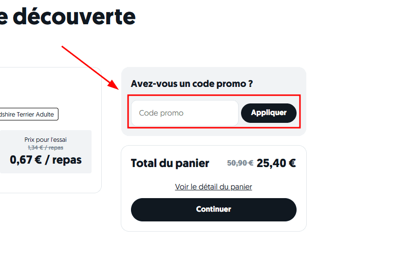 Comment utiliser un code promo sur Japhy