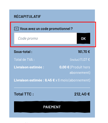 Comment utiliser un code promo sur La Box Fromage