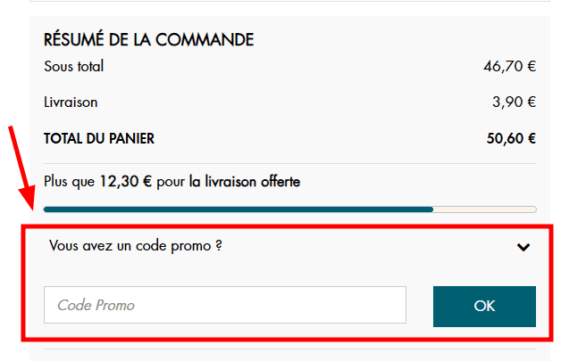 Comment utiliser un code promo sur Les Georgettes