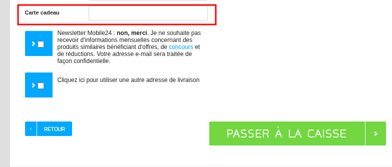 Comment activer un code promo sur Mobile24