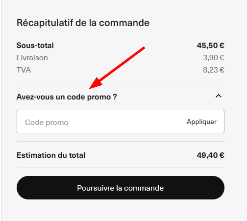 Comment appliquer un code promo sur Picture