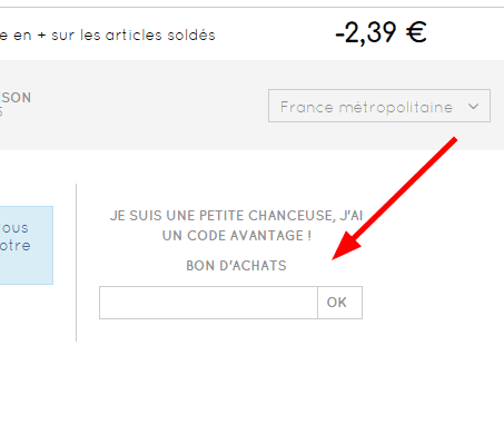 Comment utiliser un code promo sur Pommpoire