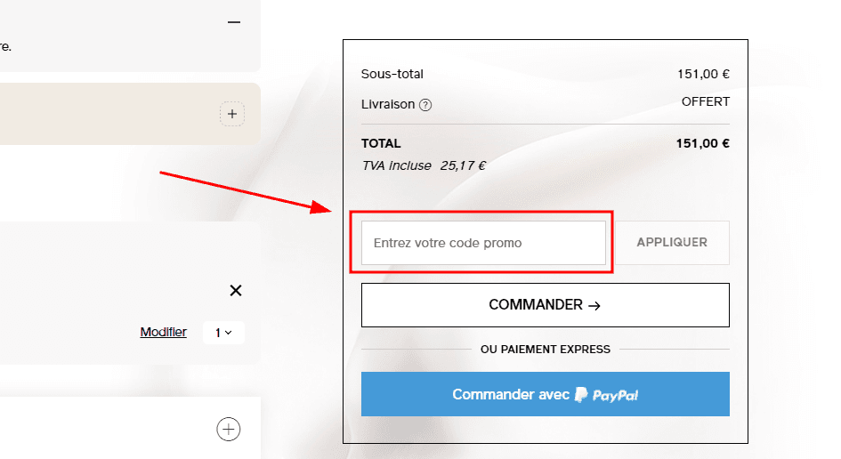Comment utiliser un code promo sur Shiseido
