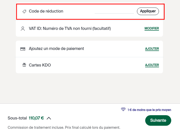 Comment appliquer un code promo sur StockX