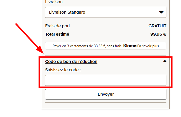 Comment appliquer un code promo sur UGG