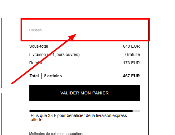 Comment utiliser un code promo sur Zadig et Voltaire